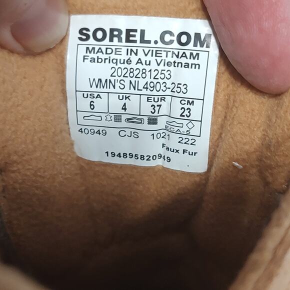 Sorel Kinetic Conquest Shoes Womens Size 6 Suede Waterproof Boot NL4903 - Picture 12 of 12